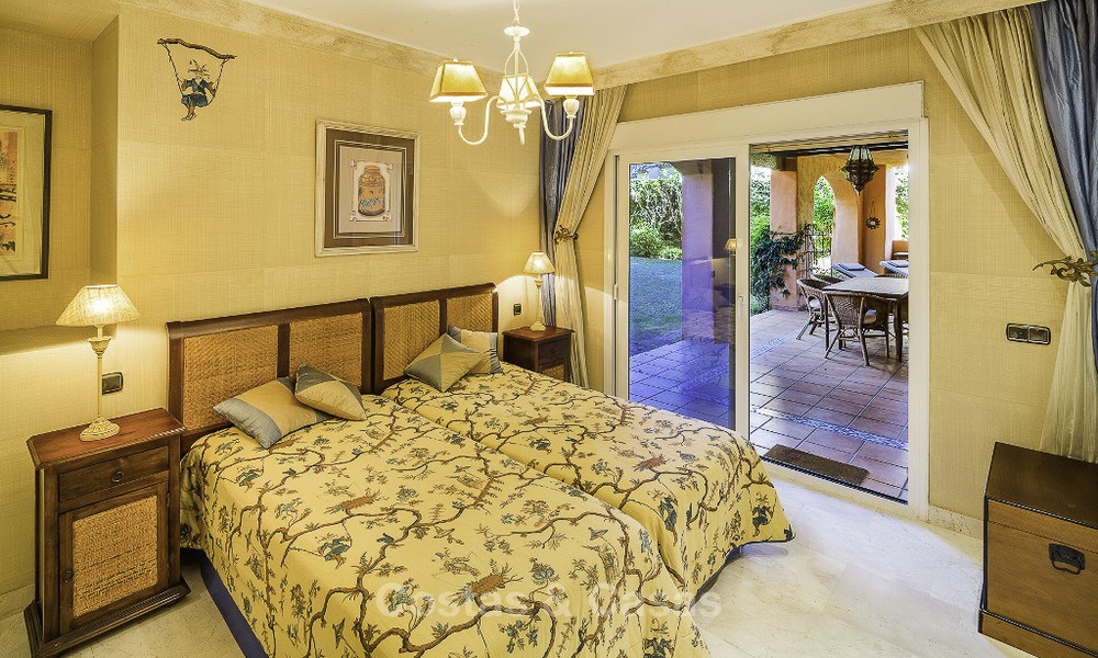 Bel appartement de jardin à vendre dans un complexe prestigieux de la Sierra Blanca sur le Golden Mile à Marbella. 14401