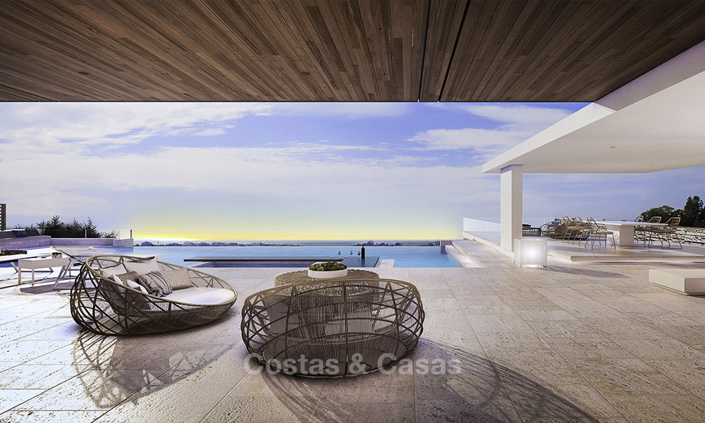 Villa luxueuse de style contemporaine avec vue magnifique sur la mer à vendre, dans une urbanisation exclusive de golf, Nueva Andalucia, Marbella. 14869