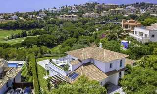 Elégante et très spacieuse villa moderne/classique à vendre sur un golf à Elviria, l'est de Marbella 14902 