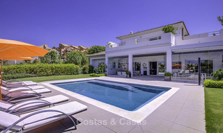 Elégante et très spacieuse villa moderne/classique à vendre sur un golf à Elviria, l'est de Marbella 14906 