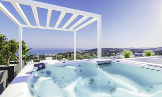 Appartements et penthouses élégants, neufs et modernes, avec une vue imprenable sur la mer à vendre, à quelques minutes à pied de la plage, Estepona 14990 