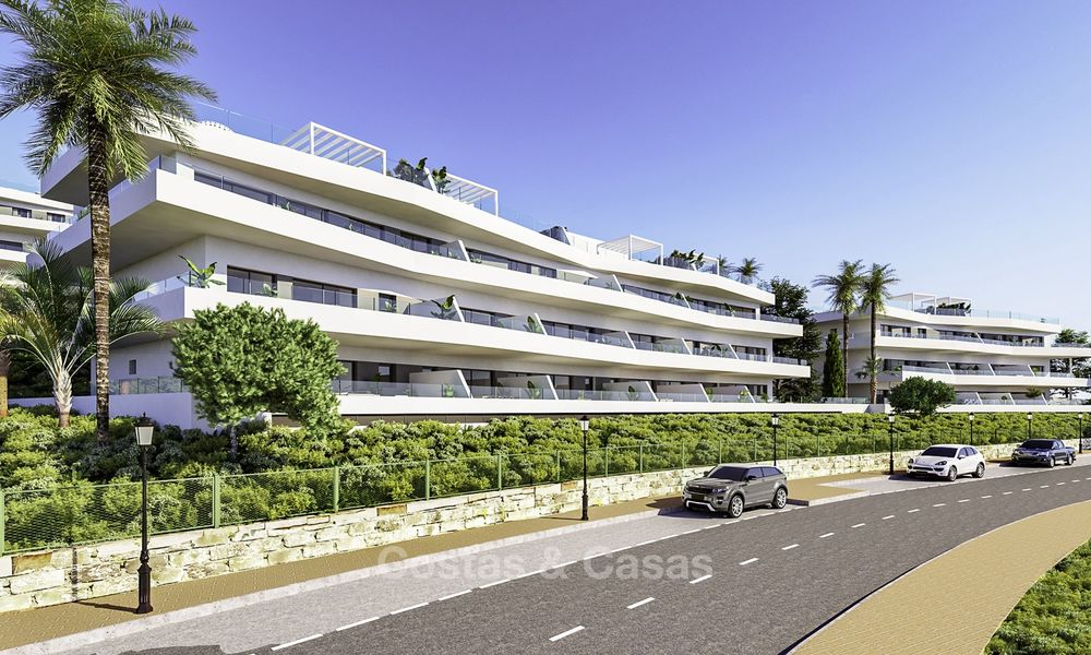 Appartements et penthouses élégants, neufs et modernes, avec une vue imprenable sur la mer à vendre, à quelques minutes à pied de la plage, Estepona 14991
