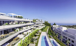 Appartements et penthouses élégants, neufs et modernes, avec une vue imprenable sur la mer à vendre, à quelques minutes à pied de la plage, Estepona 14992 
