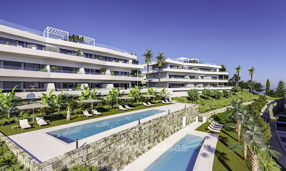 Appartements et penthouses élégants, neufs et modernes, avec une vue imprenable sur la mer à vendre, à quelques minutes à pied de la plage, Estepona 14993