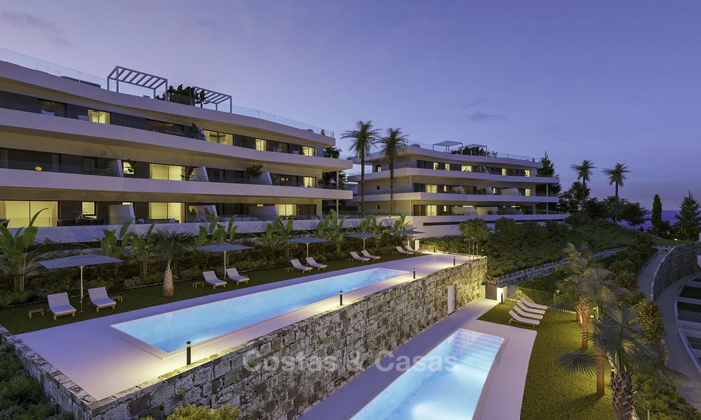 Appartements et penthouses élégants, neufs et modernes, avec une vue imprenable sur la mer à vendre, à quelques minutes à pied de la plage, Estepona 14994