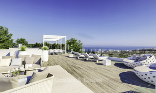 Appartements et penthouses élégants, neufs et modernes, avec une vue imprenable sur la mer à vendre, à quelques minutes à pied de la plage, Estepona 14996 