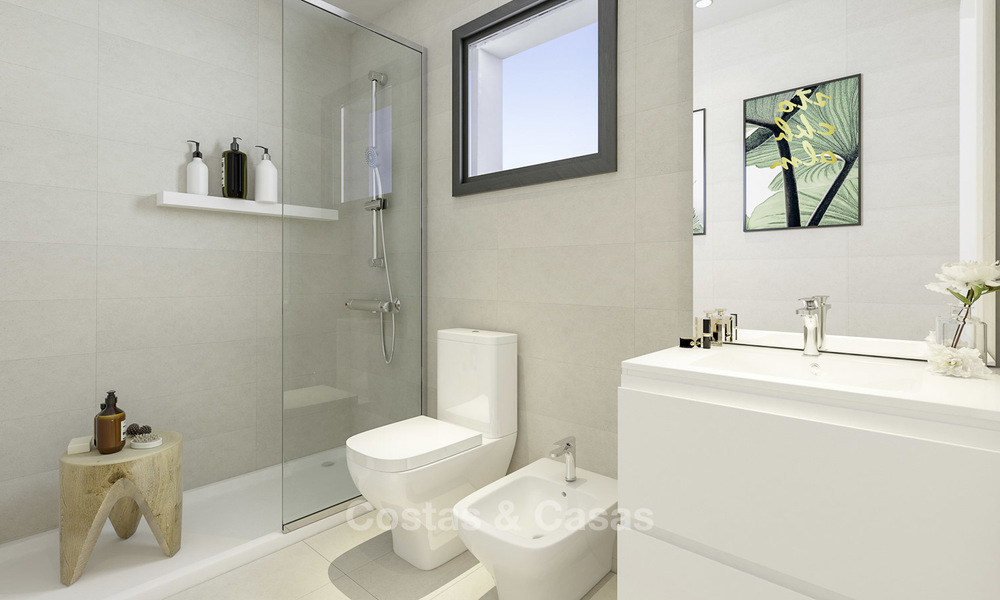 Appartements et penthouses élégants, neufs et modernes, avec une vue imprenable sur la mer à vendre, à quelques minutes à pied de la plage, Estepona 14998