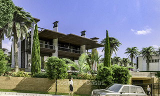 Nouvelles villas de luxe contemporaines à vendre, à quelques minutes à pied de Puerto Banus, Marbella 15314 