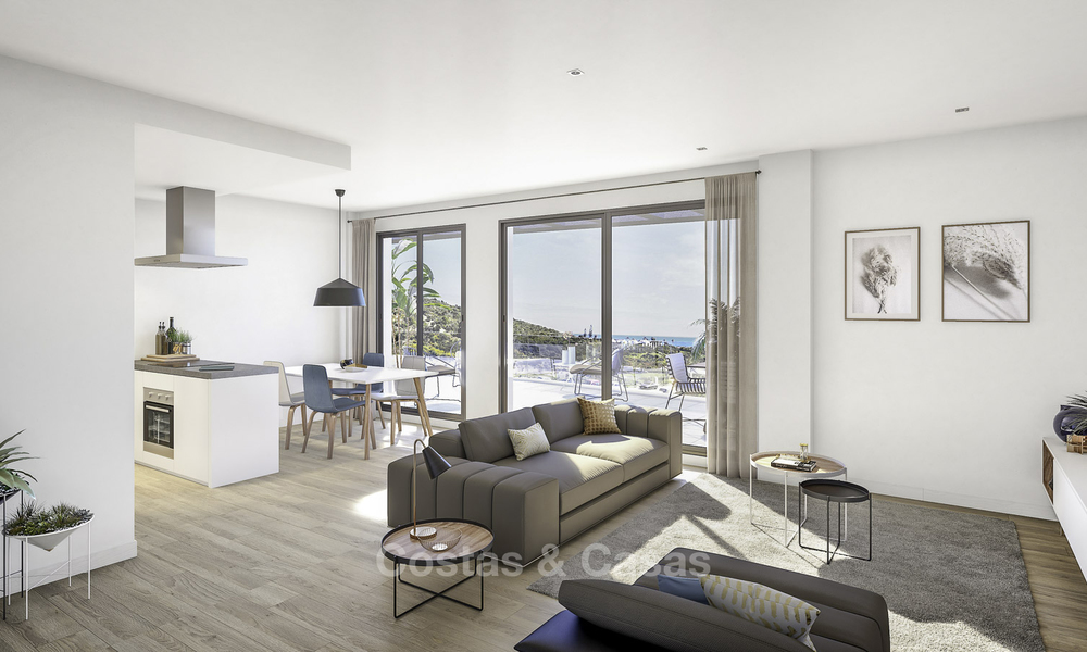 Appartements neufs modernes avec vue sur la mer à vendre, à distance de marche de la plage et des commodités, Estepona 15373