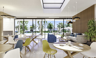 Nouveaux appartements de golf de luxe en première ligne avec vue exceptionnelle sur la mer et le golf à vendre à Marbella Est 16760 