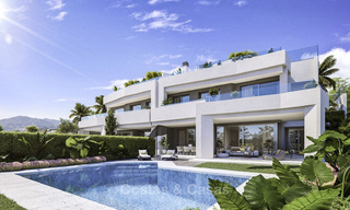 Nouveaux appartements de golf de luxe en première ligne avec vue exceptionnelle sur la mer et le golf à vendre à Marbella Est 16777 
