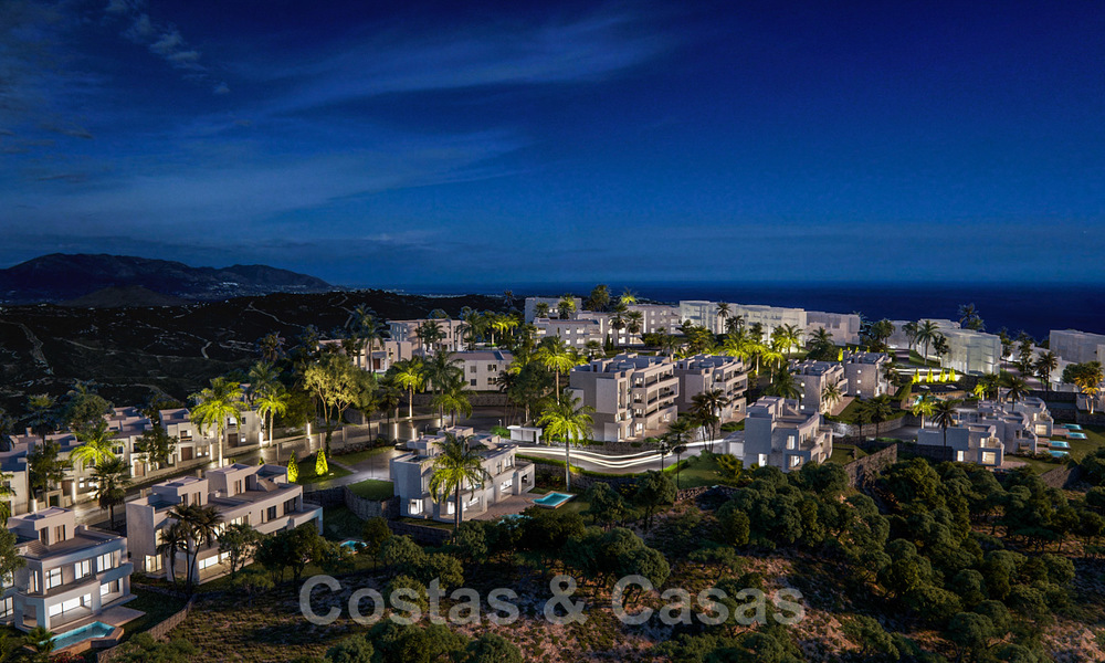 Nouveaux appartements de golf de luxe en première ligne avec vue exceptionnelle sur la mer et le golf à vendre à Marbella Est 22183