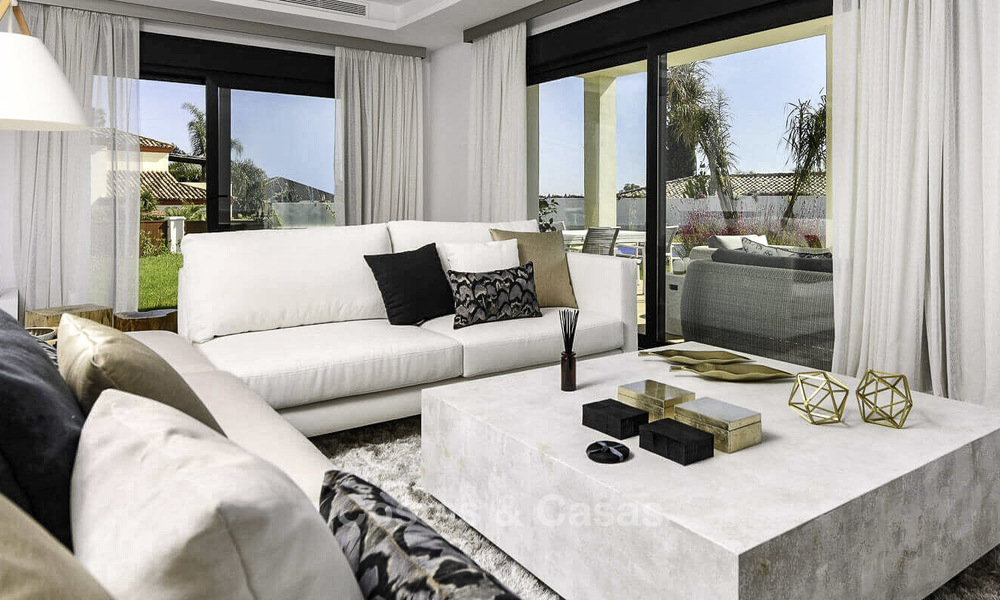 Villa de luxe moderne méditerranéenne, à deux pas de la plage à vendre, prête à emménager, San Pedro, Marbella 15503