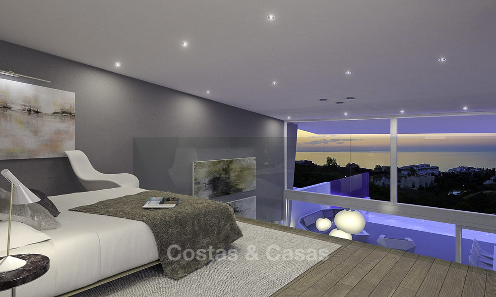 Très élégantes, villas de luxe avec vue panoramique sur la mer à vendre, Benalmadena, Costa del Sol 16715