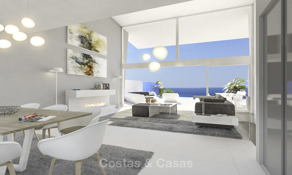 Très élégantes, villas de luxe avec vue panoramique sur la mer à vendre, Benalmadena, Costa del Sol 16719