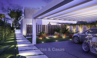 Des villas de luxe modernes avec vue mer spectaculaire à vendre, dans un prestigieux complexe de golf à Estepona. 16702 