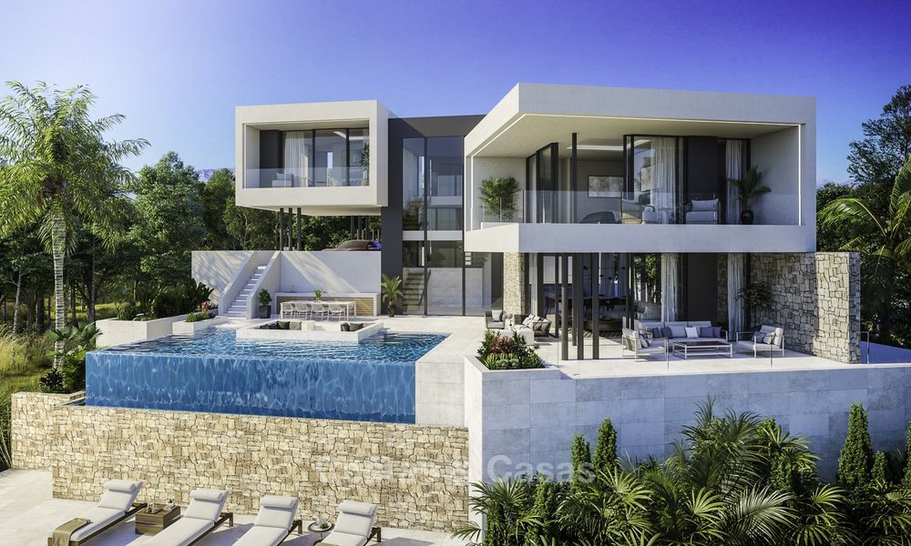 Exquise villa moderne-contemporaine avec vue sur la mer à vendre dans une station de golf à Mijas, Costa del Sol 16358