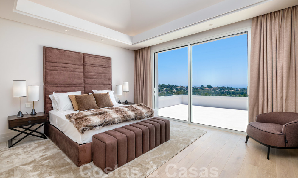 Belle villa de luxe contemporaine avec vue mer et montagne à vendre, Benahavis, Marbella 28008