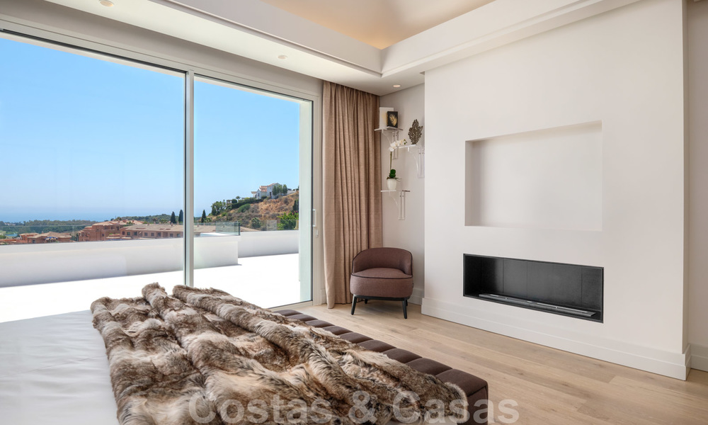 Belle villa de luxe contemporaine avec vue mer et montagne à vendre, Benahavis, Marbella 28009