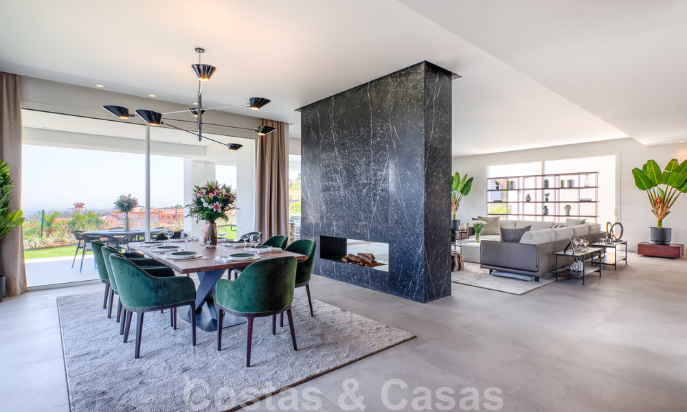 Belle villa de luxe contemporaine avec vue mer et montagne à vendre, Benahavis, Marbella 28032