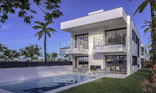 Nouvelles villas de style moderne à vendre, à distance de marche de la plage, Puerto Banus, Marbella. DERNIÈRE VILLA ! 15890 