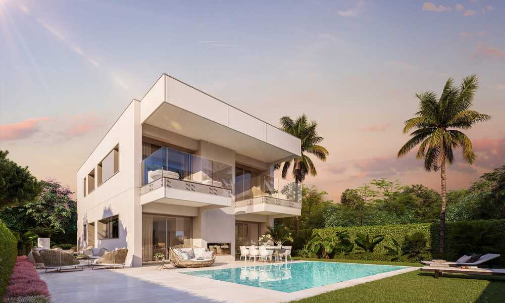 Nouvelles villas de style moderne à vendre, à distance de marche de la plage, Puerto Banus, Marbella. DERNIÈRE VILLA ! 36566