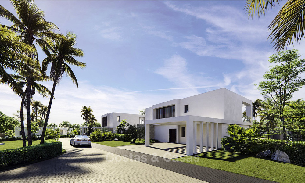 Nouvelles villas de luxe modernes avec vue sur la mer à vendre, dans une prestigieuse station de golf à Marbella Est 16425