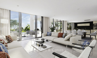 Nouvelles villas de luxe modernes avec vue sur la mer à vendre, dans une prestigieuse station de golf à Marbella Est 16430 