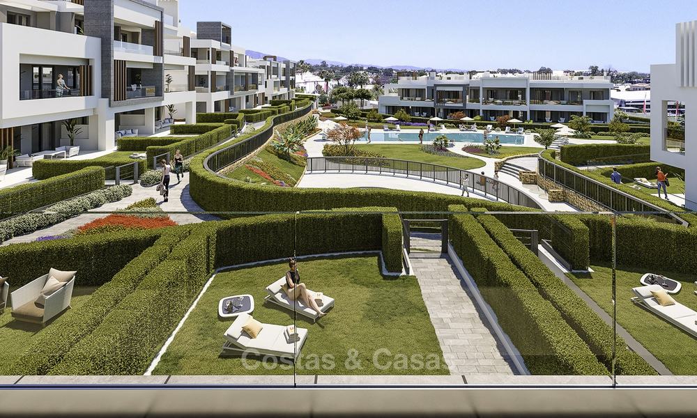 Jolis appartements neufs et modernes à vendre, à proximité de la plage et des commodités, entre Estepona et Marbella 17350