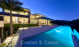 Magnifique villa contemporaine luxueuse à vendre, avec une vue imprenable sur la mer et en première position de golf - Benahavis, Marbella 36646 