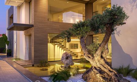 Magnifique villa contemporaine luxueuse à vendre, avec une vue imprenable sur la mer et en première position de golf - Benahavis, Marbella 36658