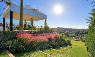 Magnifique villa contemporaine luxueuse à vendre, avec une vue imprenable sur la mer et en première position de golf - Benahavis, Marbella 36659 