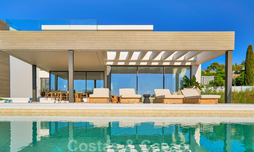 Magnifique villa contemporaine luxueuse à vendre, avec une vue imprenable sur la mer et en première position de golf - Benahavis, Marbella 36660
