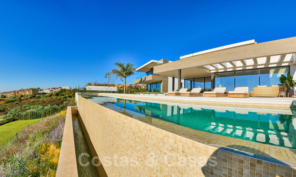 Magnifique villa contemporaine luxueuse à vendre, avec une vue imprenable sur la mer et en première position de golf - Benahavis, Marbella 36661