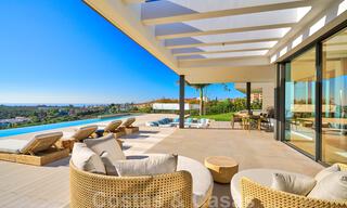 Magnifique villa contemporaine luxueuse à vendre, avec une vue imprenable sur la mer et en première position de golf - Benahavis, Marbella 36663 