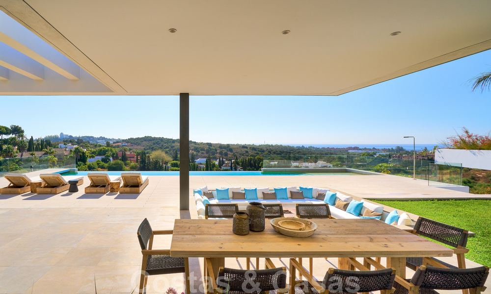 Magnifique villa contemporaine luxueuse à vendre, avec une vue imprenable sur la mer et en première position de golf - Benahavis, Marbella 36665