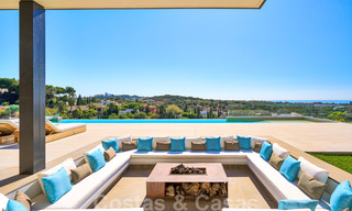 Magnifique villa contemporaine luxueuse à vendre, avec une vue imprenable sur la mer et en première position de golf - Benahavis, Marbella 36667 