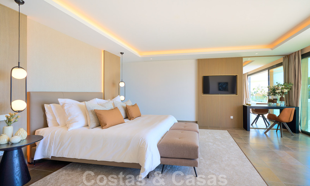 Magnifique villa contemporaine luxueuse à vendre, avec une vue imprenable sur la mer et en première position de golf - Benahavis, Marbella 36670