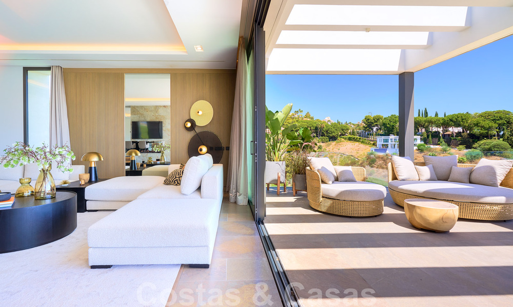 Magnifique villa contemporaine luxueuse à vendre, avec une vue imprenable sur la mer et en première position de golf - Benahavis, Marbella 36676