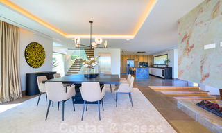 Magnifique villa contemporaine luxueuse à vendre, avec une vue imprenable sur la mer et en première position de golf - Benahavis, Marbella 36677 