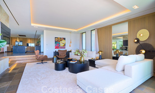 Magnifique villa contemporaine luxueuse à vendre, avec une vue imprenable sur la mer et en première position de golf - Benahavis, Marbella 36681 