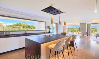 Magnifique villa contemporaine luxueuse à vendre, avec une vue imprenable sur la mer et en première position de golf - Benahavis, Marbella 36682 
