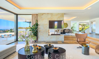 Magnifique villa contemporaine luxueuse à vendre, avec une vue imprenable sur la mer et en première position de golf - Benahavis, Marbella 36684 