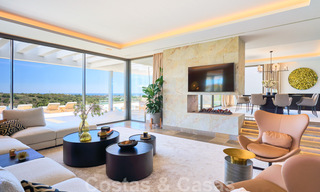 Magnifique villa contemporaine luxueuse à vendre, avec une vue imprenable sur la mer et en première position de golf - Benahavis, Marbella 36686 
