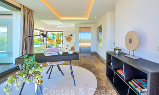 Magnifique villa contemporaine luxueuse à vendre, avec une vue imprenable sur la mer et en première position de golf - Benahavis, Marbella 36709 