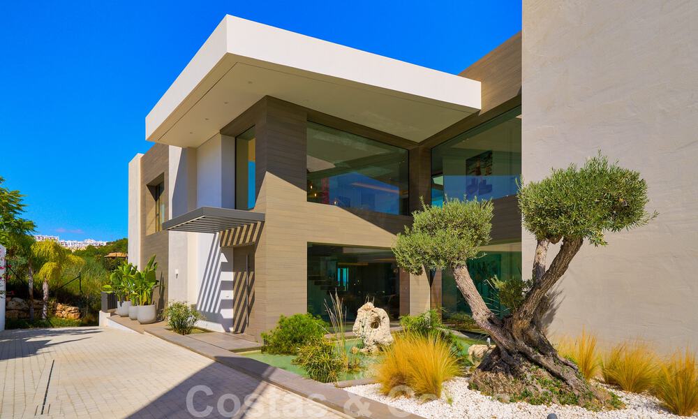 Magnifique villa contemporaine luxueuse à vendre, avec une vue imprenable sur la mer et en première position de golf - Benahavis, Marbella 36712