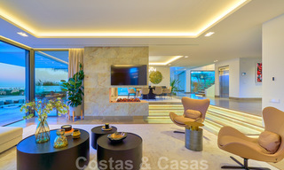 Magnifique villa contemporaine luxueuse à vendre, avec une vue imprenable sur la mer et en première position de golf - Benahavis, Marbella 36717 