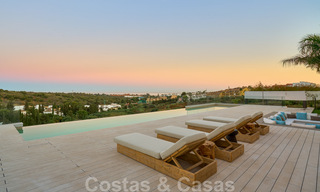 Magnifique villa contemporaine luxueuse à vendre, avec une vue imprenable sur la mer et en première position de golf - Benahavis, Marbella 36718 