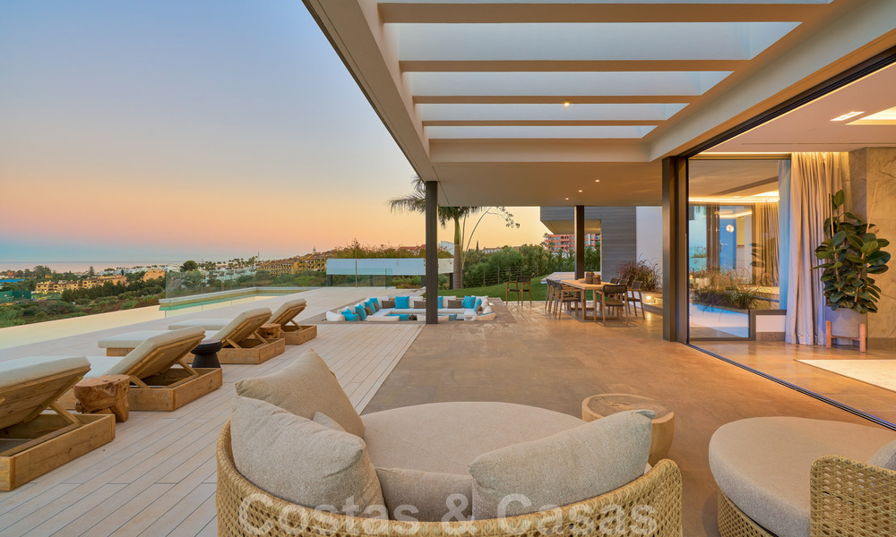 Magnifique villa contemporaine luxueuse à vendre, avec une vue imprenable sur la mer et en première position de golf - Benahavis, Marbella 36719