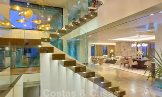 Magnifique villa contemporaine luxueuse à vendre, avec une vue imprenable sur la mer et en première position de golf - Benahavis, Marbella 36722 